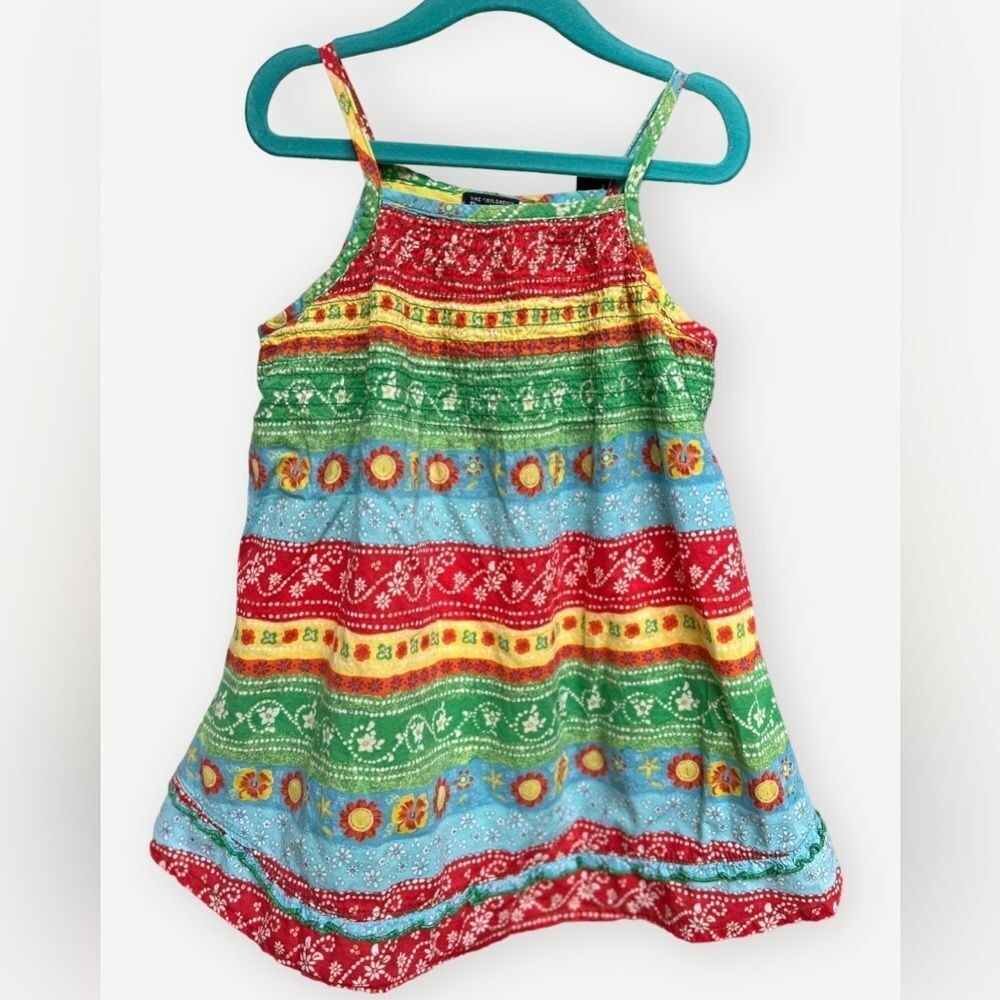 The Children’s Place Girls Kids Sleeveless Lined Colorful Tank Dress. 3. 3T.